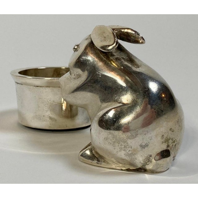 Silverplate Bunny Rabbit Votive Candle Holder Chairish