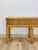Vintage Coastal Wicker Rattan Console Table Woven Lattice Glass Top Beige Boho For Sale - Image 13 of 14