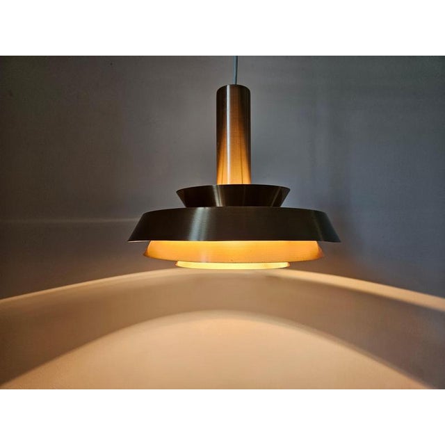 Mid-Century Pendant in the style of Jo Hammerborg, Denmark, 1970s For Sale - Image 13 of 15