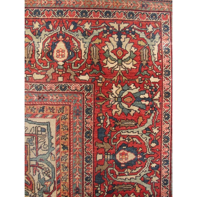 Antique Persian Feraghan Sarouk, the Most Elegant For Sale In Chicago - Image 6 of 10