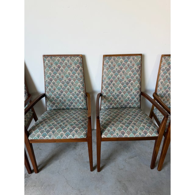 1970s 1970s Mid-Century Modern Dillingham Arm Dining Chairs – Set of 6 For Sale - Image 5 of 17