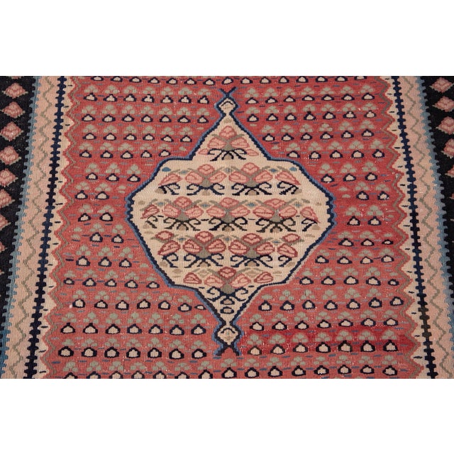 Mid-20th Century Vintage Kilim Rug 4' 5" X 10' 11''. For Sale - Image 10 of 13