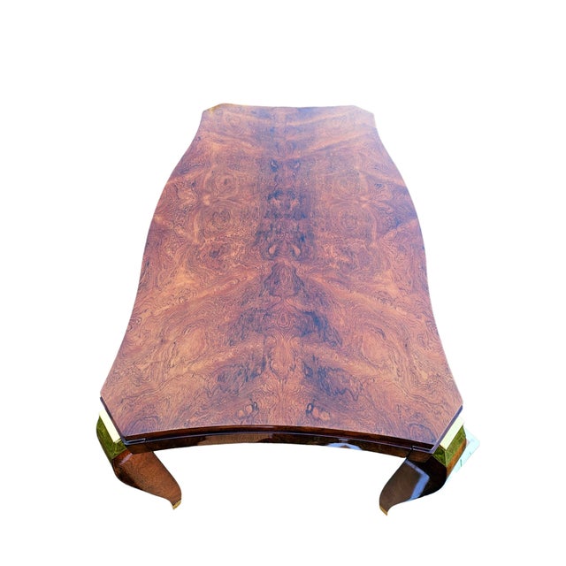 Vintage Art Deco Dining Table by Maurice Rinck, 1930s For Sale - Image 6 of 7