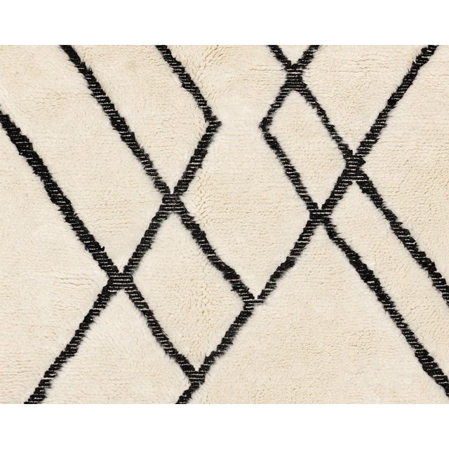 Hand-Knotted Wool Rug by Azele Studio For Sale - Image 6 of 10