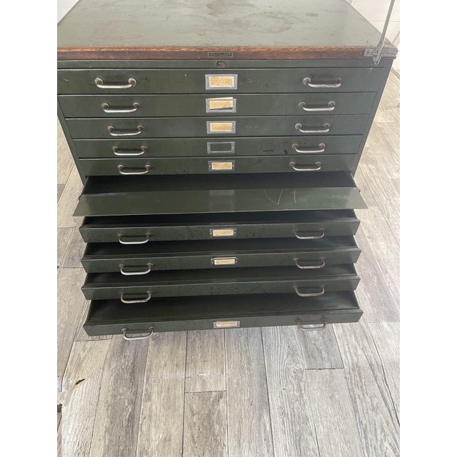Metal Vintage A-358 Iron Chest of Drawers, 1950 For Sale - Image 7 of 12