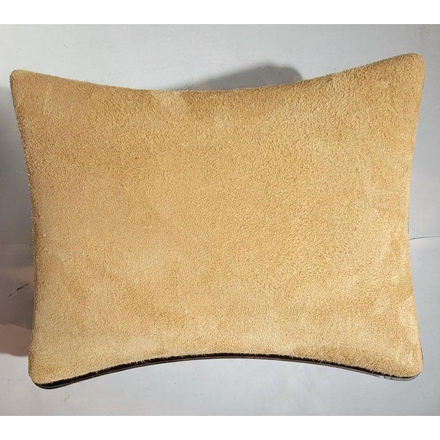 19thc Carved Stool With Suede Top For Sale In Los Angeles - Image 6 of 9