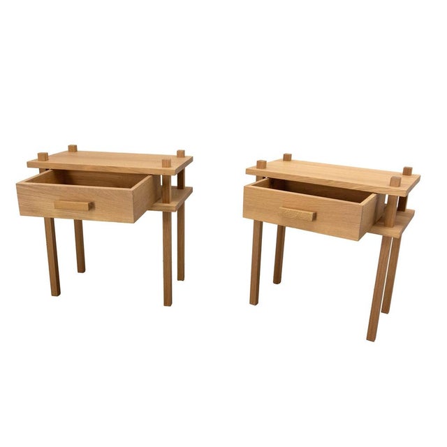 French Nightstands, 2022, Set of 2 For Sale - Image 4 of 13