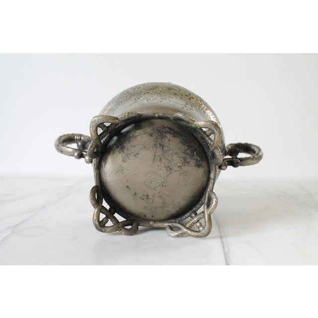 Antique Victorian Quadruple-Plate Footed Lidded Sugar Bowl For Sale - Image 11 of 12