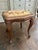 Late 20th Century Louis XV Style Silk Damask Upholstered Stool For Sale - Image 5 of 5
