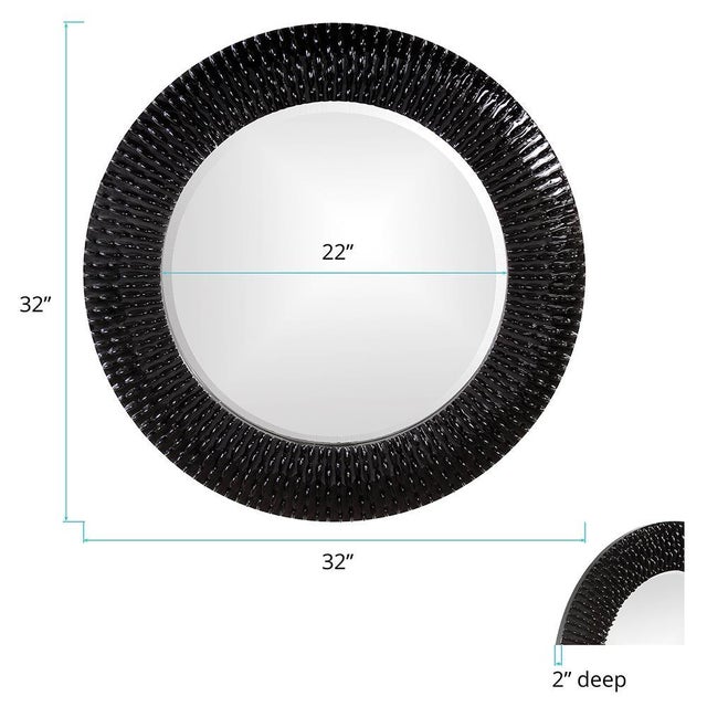 2020s Bergman Mirror - Glossy Black For Sale - Image 5 of 6