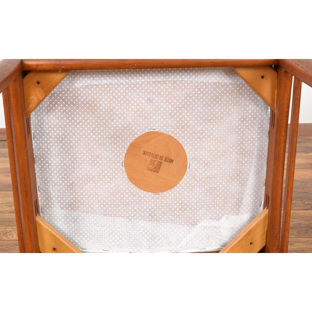 Danish Teak Dining Chairs by Henning Kjærnulf for Korup Stolefabrik, 1960s, Set of 2 For Sale - Image 16 of 17