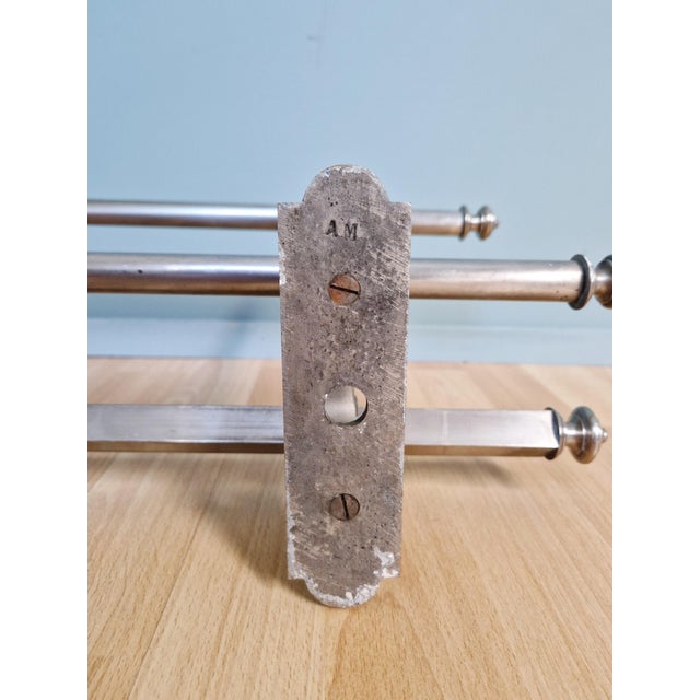Art Deco Wall-Mounted Coat Rack in Nickel-Plated Brass, 1920s For Sale - Image 14 of 15