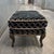 Late 20th Century Traditional Geometric Velvet Ottoman, Vintage For Sale - Image 5 of 12