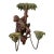 Vintage Monkey and Palm Two Candle Sconce For Sale
