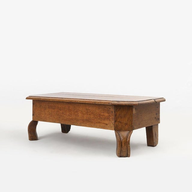 Rustic Low Church Stool in Oak, France, 1900 For Sale - Image 14 of 14