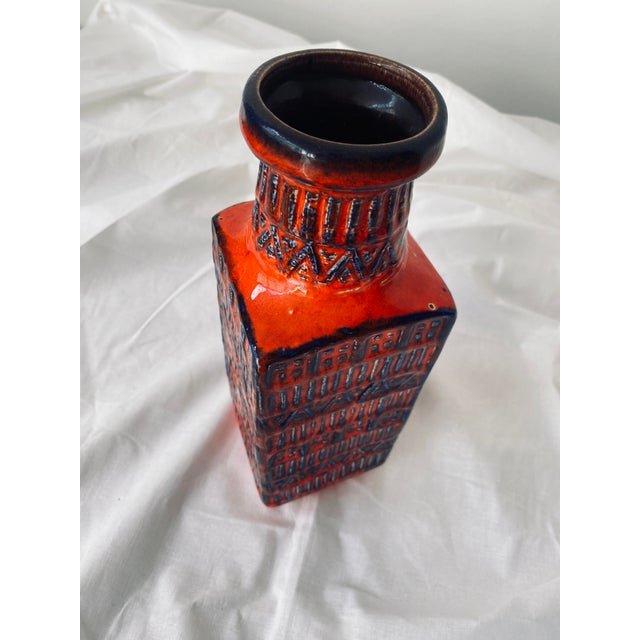 Mid-Century Modern Brutalist Vase from Bay Keramik, Germany For Sale - Image 3 of 11