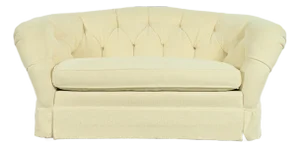 Baker Furniture Mid-Century Hollywood Regency Tufted Sofa or Loveseat, Circa 1960s