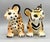 Mid-Century Modern Vintage Shafford Japan Ceramic Leopard & Tiger Cub Figurines — Hand-Painted Pair — Hollywood Regency / Whimsical For Sale - Image 3 of 11