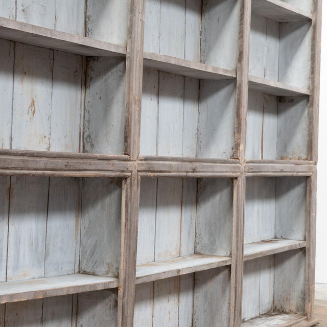 Large Antique French Painted Wooden Bookcase, 1830 For Sale - Image 6 of 8