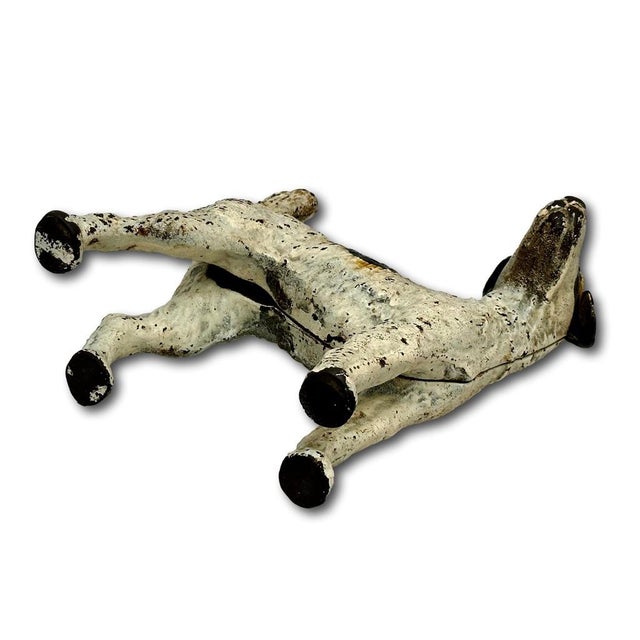 Vintage 1930s American Hubley Manufacturing Company Cast Iron Fox Terrier Dog Doorstop For Sale - Image 16 of 18