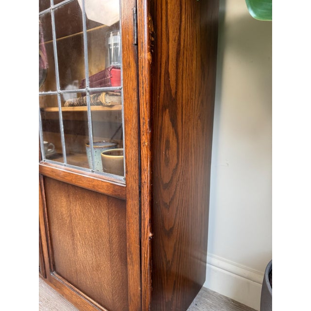 Vintage Wooden Display Cabinet For Sale - Image 9 of 13