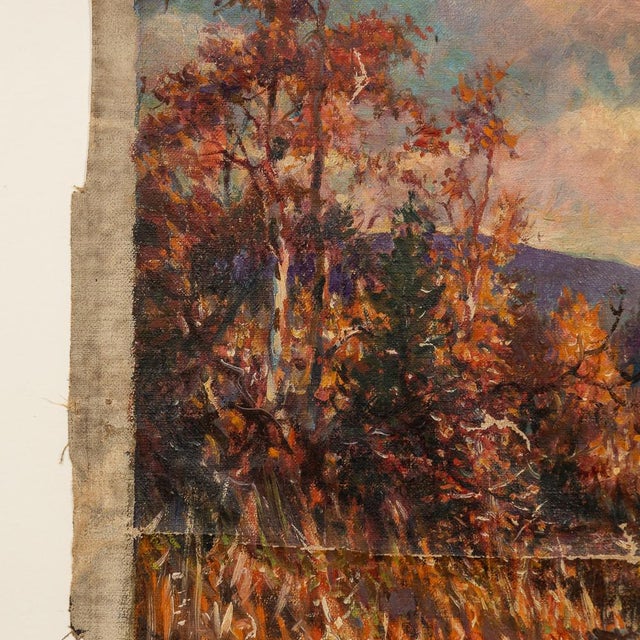 Frederick Thomas Daws, Pair of Hunting Dogs, Oil on Canvas, 1930, Framed For Sale - Image 9 of 11