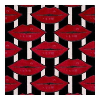 Sample - Schumacher x Johnson Hartig Amuse Bouche Fabric in Lipstick Red For Sale