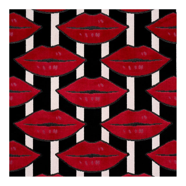 Sample - Schumacher x Johnson Hartig Amuse Bouche Fabric in Lipstick Red For Sale