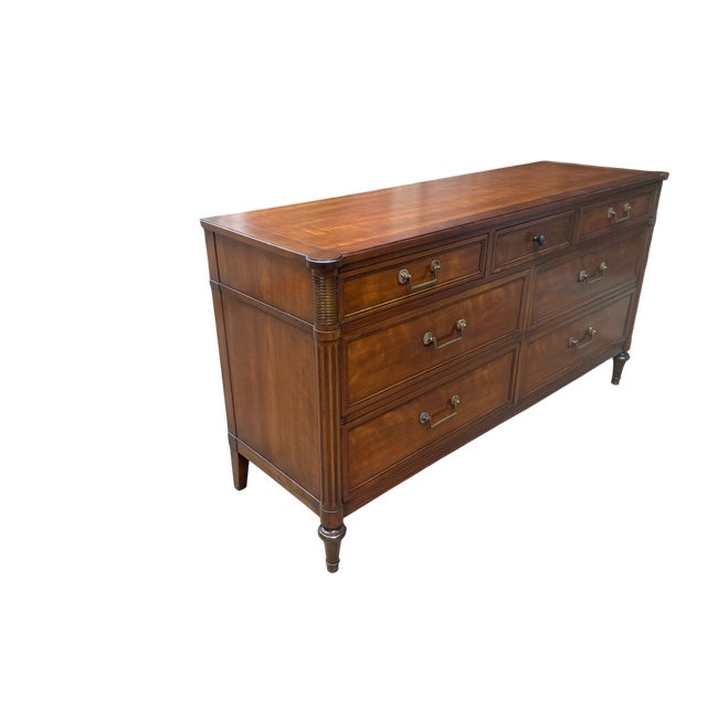 Wood 1960's Kindel Furniture Belvedere French Regency Louis Walnut Dresser For Sale - Image 7 of 15