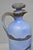 Antique Nippon Hand Painted Blue Halloween Pattern Porcelain Wine Jug W/ Cork For Sale - Image 12 of 18