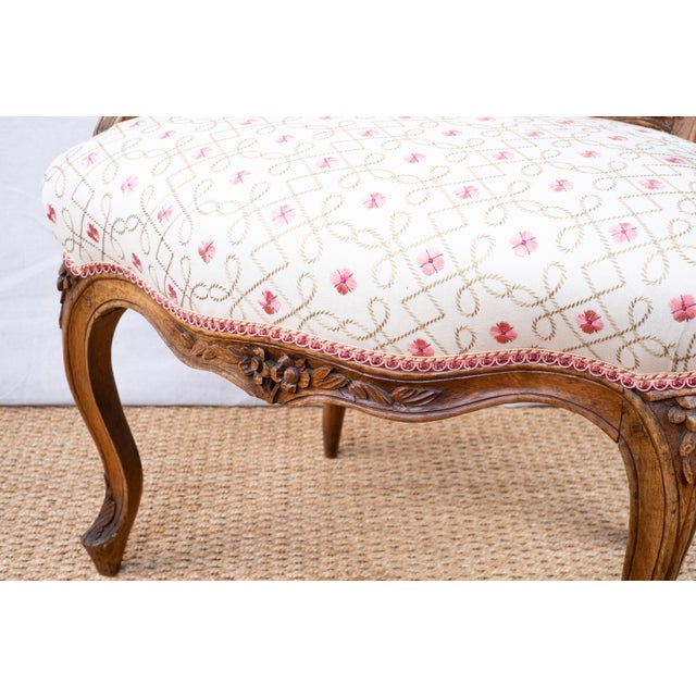 Wood Pair of Antique French Armchairs For Sale - Image 7 of 12