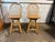 Pair of Vintage Spindle Back Windsor Swivel Barstools . Solid wood frame, sturdy and strong Approximate measures: 39''...