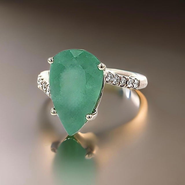 Natural Emerald Diamond 7 Ring Size 14k Yellow Gold 7.17 TCW Certified $4,950 401582 Nothing says, “I Love you” more than...