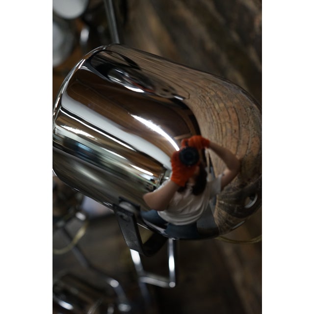 Metal 1960s Pair of Goffredo Reggiani 4 Arm Post Modern Chrome Table Lamps For Sale - Image 7 of 10