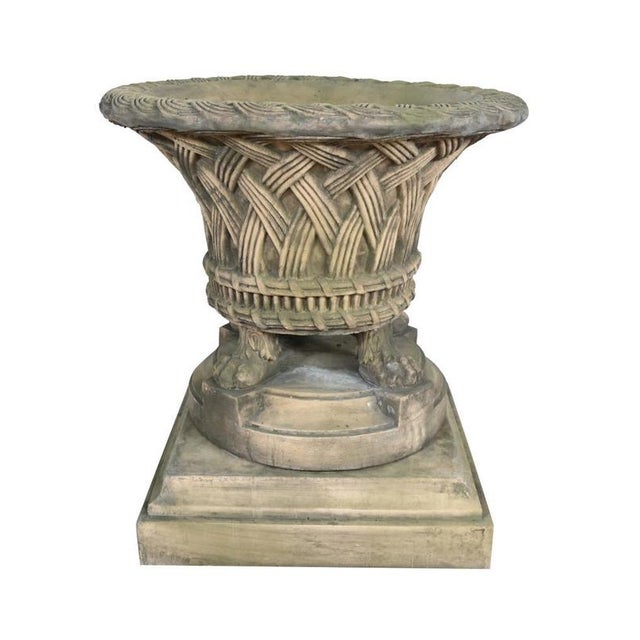 Gray English Stone Garden Planters, Set of 2 For Sale - Image 8 of 8