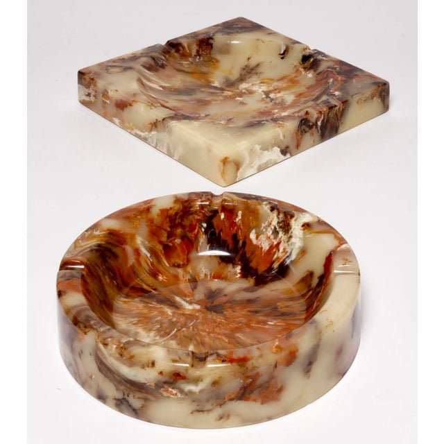 Vintage "Ultra Stone" Ashtrays by Sunlight Industries - Set of 2 For Sale - Image 9 of 12