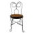 Antique Restored Early 20th C. Child's Twisted Wrought Iron Ice Cream Parlor Chair For Sale