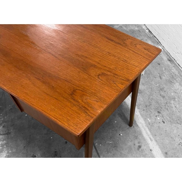 Small Freestanding Writing Desk in Teak, Denmark, 1960s For Sale - Image 11 of 17