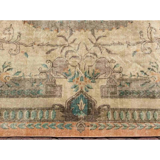 Textile Vintage Oushak Rug - 85" X 121" For Sale - Image 7 of 11