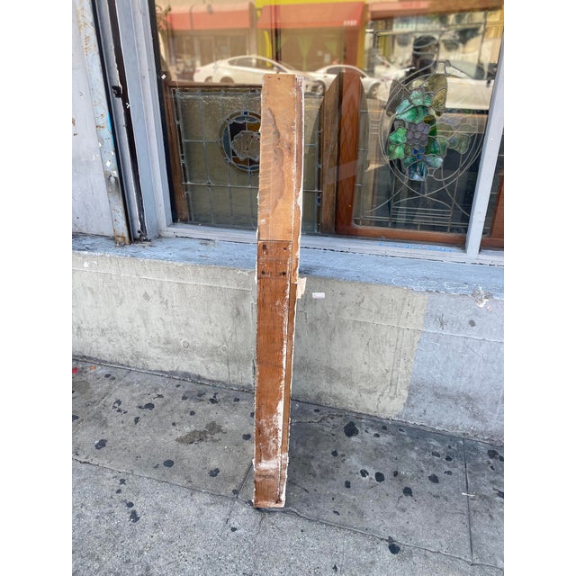 Arched Cathedral Spanish Tudor Style Leaded Glass Window For Sale - Image 4 of 10