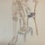 Contemporary Original Vintage Female Nude Watercolor Painting 1970’s For Sale - Image 3 of 5