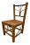 Rattan Tortoise Burnt Bamboo Chair/Plant Stand For Sale