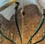 1950s 1960s Mid-Century Modern Green Painted Metal and Brass Italian Chandelier For Sale - Image 5 of 9