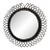 Vintage Round Wicker Sunburst Wall Mirror For Sale