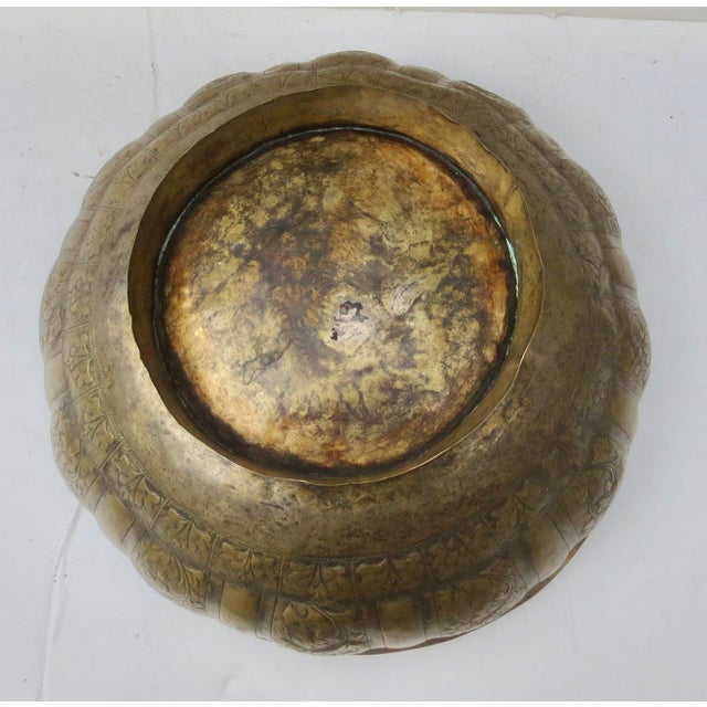Kashmiri Repousse Copper Bowl. For Sale - Image 10 of 12