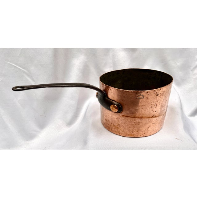 Early 20th Century Antique v. Olac & Sons Copper Saucepan For Sale - Image 5 of 13