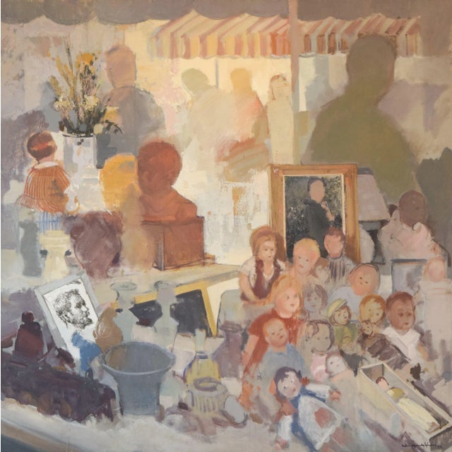 Julio Garcia Iglesias, Market, 1993, Oil on Canvas, Framed For Sale - Image 14 of 14