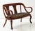 Art Deco 1940's French Sculptural Frame Cherry-Wood Settee For Sale - Image 3 of 3