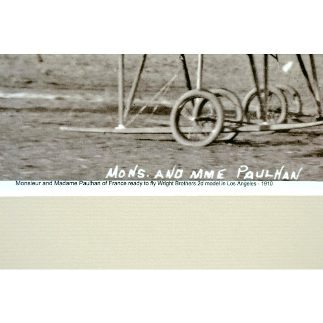 Monsieur and Madame Paulhan, Wright Bros. 2d Model, 1910 by Roy Christian For Sale In Monterey, CA - Image 6 of 6