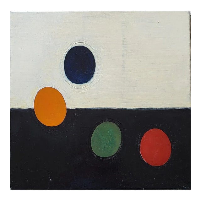 "Jeux" Contemporary Original Abstract Oil Painting by Lynn Christian For Sale